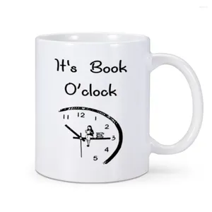 Tasses Bookworm café c'est livre heures lecture amoureux thé eau tasse 11 Oz céramique maison bureau Drinkware pour ami Nerd