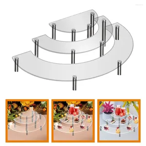 Tazas de tazas Pantall Suponing Modern Soporter soporte para estantes Cazos de papel de tablero Pequeños puestos de mesa apilables