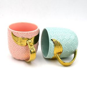 Tasses Ceramics Coffee Cerra Céramique Tug Milk Drinkware Pattern Teacup Simple and Creative Couple for Friend Gift