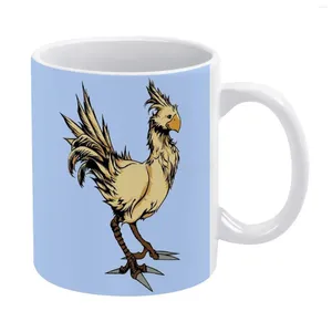 Tasses Chocobo blanc tasse café fille cadeau thé lait tasse Final Fantasy Anime Jrpg