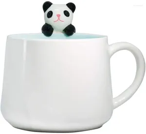 Tasses mignonnes panda kid céramique café tasse thé lait 3d nouveauté caricaturé cadeaux animaux pour les mariages anniversaires