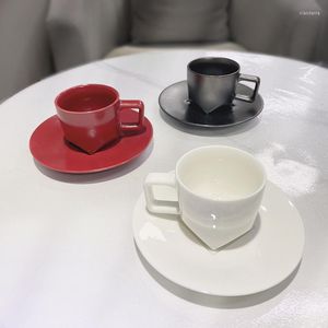 Tazas Taza de café expreso y juego de platos Tazas Taza de café con leche casera italiana Pequeño Mini Genshin Impacto Café Bebidas Cocina Comedor Bar Jardín