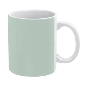 Tasses en céramique créative G, menthe douce, vert Pastel clair, couleur unie, paires à Sherwin Williams, état SW 6743, tasse blanche