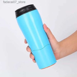 Tazas Venta caliente Ventosa Vaso mágico Portátil Anti-caliente 600 ml Taza de café de acero inoxidable Taza termo Taza de café termo botella Q240202