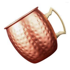 Mugs Iced Coffee Tumbler Copper Drinking Mug Steel Glass Inox Beer Mule Cup