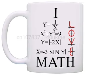 Tazas Matemáticas con números para estudiantes Matemáticas Mugen Fórmulas educativas escolares Taza de leche de té de café de cerámica