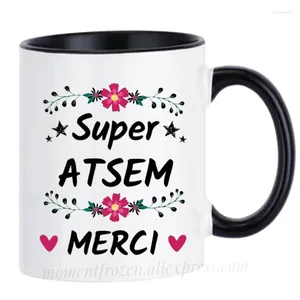 Tasses Merci MAITRE Cup de professeur de français Caout de scolarité