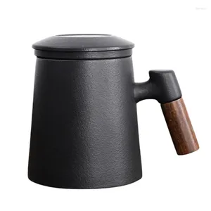 Tazas, taza, té de cerámica, separación de agua, taza de burbujas, cinturón para el hogar, mango, filtro, fuga con cubierta, tipo forma de bebida, accesorios