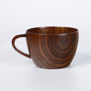 Tasses tasse en bois de jujube naturel avec poignée café thé lait voyage vin bière pour bar à la maison [4]