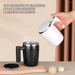 Tazas USB automática autoagitadora taza magnética 304 acero inteligente café leche mezclador agitar taza licuadora térmica regalo botella de agua