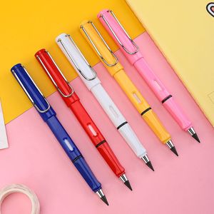 Multi Colors Fancy Inkless Beta Corrector Enteral Pencil con 2B HB Lead Kids Pupil Favor Novedad Macaroon Borrable Extensible Pen Lápices