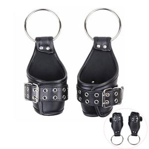 Multi-poignets PU Cuir Bondage Poignet Suspension Swing Menottes Fortes Rembourrés Menottes Accessoires Accrochant Bras Liants BDSM Cosplay