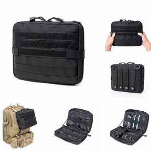 Sacs multifonctions Molle Tactical Nylon Tool Bag Military Tactical Medical First Aid Pouch Multifonction Camping Randonnée Chasse Sac à dos AccessoireHKD230627