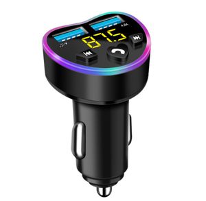 Transmisor de radio Bluetooth multifunción Cargador de teléfono para automóvil con reproductor de MP3 Transmisor FM BT 5.0 Cargador de automóvil USB dual Diseño de corazón de amor