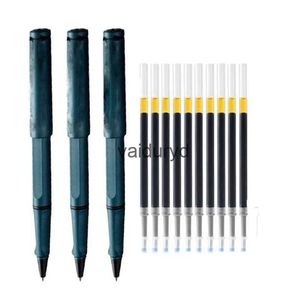 Multi Function Pens 3PC/10PC Pen Refills Roller Ball Plastic Ink Matte Green Signature Stationery Office School Supplies Writing Giftvaiduryd