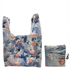 Bolsas de asas de compras multifunción Organizador plegable de fresa Hermosa bolsa de verduras de frutas reutilizable 18 estilos GGA4692