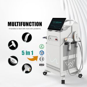 Multifuncional 6 en 1 depilación láser de diodo q interruptor nd yag láseres de lavado de cejas eliminación de tatuajes opt ipl máquina de tratamientos faciales con luz láser