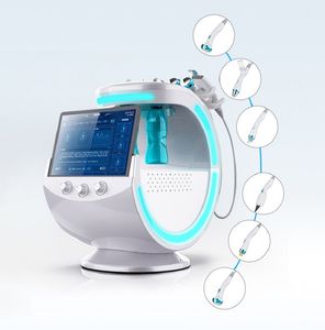 Equipo de belleza multifuncional 7 en 1 Smart Ice Blue Hydra Dermabrasion Water Facial Peel Hydrodermabrasion Microdermabrasion Machine con analizador de piel