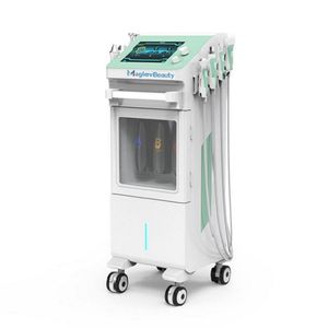 Équipement multifonctionnel de beauté du visage à jet d'oxygène 9 en 1 moulin à eau nettoyage en profondeur Nano Spray Plasma RF masque à pince ionique Machine à oxygène à ultrasons pour les yeux du visage