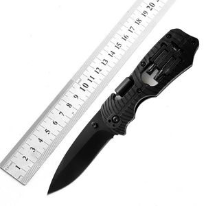 Cuchillo plegable multiherramienta, cuchillo multifunción de bolsillo para acampar, caza, supervivencia, cuchillas para exteriores, cortador EDC