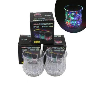 Multicolor LED Glowing Glown Glass Cup Rainbow Flashing Light Flash Light Up Bar Night Club Party Bar Festival Mariage Festival Bar Party