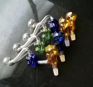 Multicolor Rose Football Pudding Glass Bongs Accesorios, Glass Smoking Pipes coloridos mini multicolores Hand Pipes Best Spoon glass Pipes