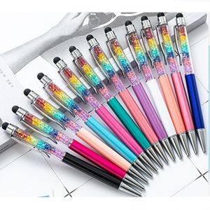 Multifonction Metal Touch Pen Crystal Diamond 2 en 1 stylet capacitif Stylponit Stylponit