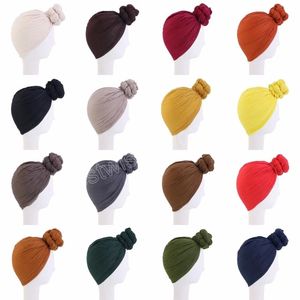 Pañuelo de gasa multifunción para mujer, bufanda larga, sombrero musulmán africano, pañuelos de Color sólido para mujer, gorro de turbante, chal, tocados