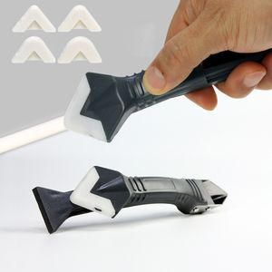 Multifunctional 3 In1 Glass Glue Angle Scraper Caulking Tool Shovel Rubber Shovel Silicone Remover Angle Seam Shovel
