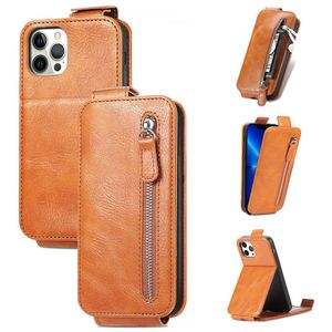 Étuis portefeuille à rabat multifonctions sac à fermeture éclair verticale pour Iphone 13 12 11 Pro Max Xs Xr 8 7 mode affaires porte-carte en cuir téléphone sac Protection couverture Dropshpping