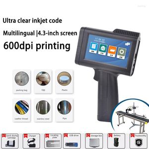 Mehrsprachiger Handheld kleiner Tintenstrahldrucker 600DPI Ultra-Clear-Druckdatum-Stapel-Nummer QR-Code-Codierungsmaschine