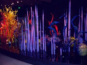 Lámparas de Murano Sulpture para decoración artística de jardín, elegante Color violeta, estilo hotelero, escultura de vidrio soplado a mano 100%