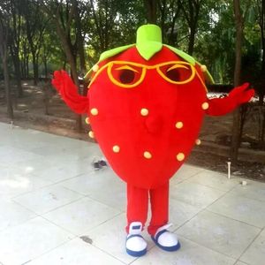 Musique fraise mascotte Costume personnage de dessin animé taille adulte