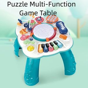 Table de musique Baby Toys Playing and Learning Machine Activity Center Educational Toy Musical Instrument pour tout-petit 6 mois 240124