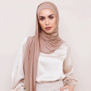 Musulman Medina Femmes Premium Instant Coton Jersey Hijab Écharpe Jersey Hijabs Foulards Avec Cerceau Pinless Foulards 53 couleurs 240301