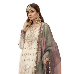Trajes de fiesta musulmana para mujer paquistaní, vestido elegante, diseños personalizados, vestido Punjabi, vestidos de novia Salwar Kameez