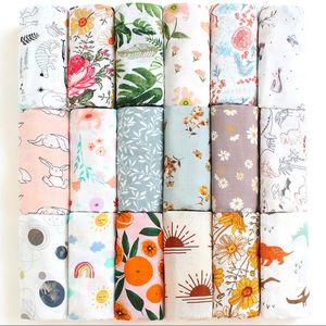 Couvertures de bébé en mousseline Bambou Coton Emmaillotage Swaddle Nouveau-né Gaze Wraps Toddler Summer Bath Towels Parisarc Crib Sheet Poussette Cover Quilt Infant Robes BC190-3