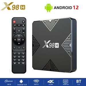 X98H Android 12 TV Box Allwinner H618 Dual Wifi6 2.4G 5G 4K 2G16G 4GB32GB HDR10 4KSet Top Media Box