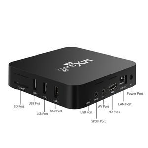 Android 11 MXQ Pro 4K TV Box Rockchip RK3229 Quad Core Streaming Media Player 3D 2.4G 5G WiFi de doble banda