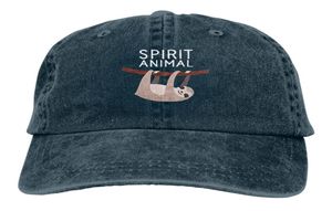 My Spirit Animal is A Sloth Adultos Gorra de mezclilla Sombrero Moda Perezoso Gorras de béisbol Nuevo estilo Gráfico Denim Sport Hats5335765