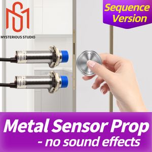 Sensor de metal misterioso de la sala de escape de estudio sin contacto directo Pon objetos de metal cerca de los sensores de metal en una secuencia correcta para desbloquear