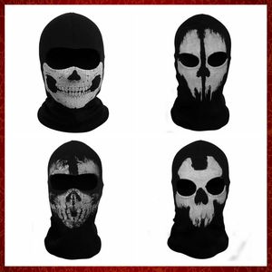 MZZ56 4 styles moto fantôme masque facial crâne cagoule cyclisme visage complet Airsoft jeu Cosplay masque pour les Sports de plein air