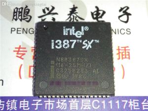 N80387SX 1625MHZ Processeur arithmétique 16 bits N80387 PQCC68 PINS PLASTIQUE PLASTIQUE 387 OLD CPU Composants IC