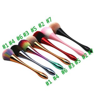 NA027 7 styles Multicolor Foundation Face Face Makeup Brushes Set Water Drop Small Work Design Travel Cosmetic Makeup Beauty Brush Too8702118