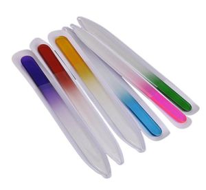 NAD016 Fashion Glass Nail File Buffing Grit Sand pour Nail Art Beauty Makeup Tool Durable Crystal Glass File