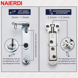 Naierdi 2pcs Hinges de porte invisible