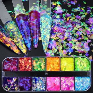 Nail Art Decorations Shiny Mermaid Candy Sequin Glitter Flakes Decoration Charms Irregular Paillette Accessories for Stylist Supplies 231121