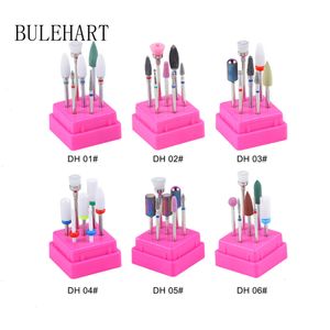 Nail Art Equipment Combined Milling Cutters Set For Manicure Ceramic Drill Bits Kit Electric Removing Gel Polishing Tools 230422