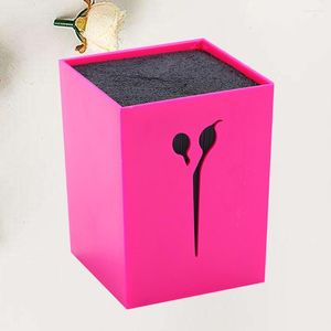 Kits d'art d'ongle fentes écologiques porte-ciseaux pinces boîte de rangement outils de pansement organisateur pour salon à domicile (rose)