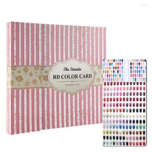 Kits d'art d'ongle modèle professionnel vernis gel couleur boîte d'affichage livre dédié 120 carte graphique peinture outils de manucure